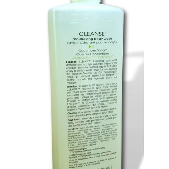Giovanni Moisturizing Body Wash Cucumber Song - Picture 2 of 2